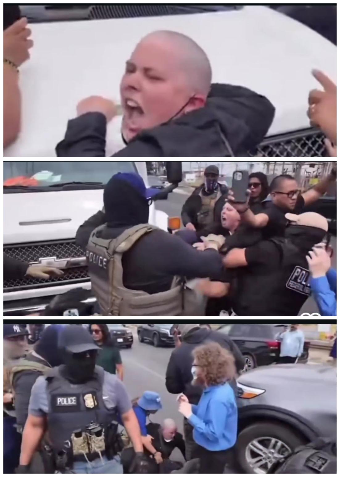 Ice protester Blank Meme Template