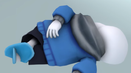 Sans dying Blank Meme Template