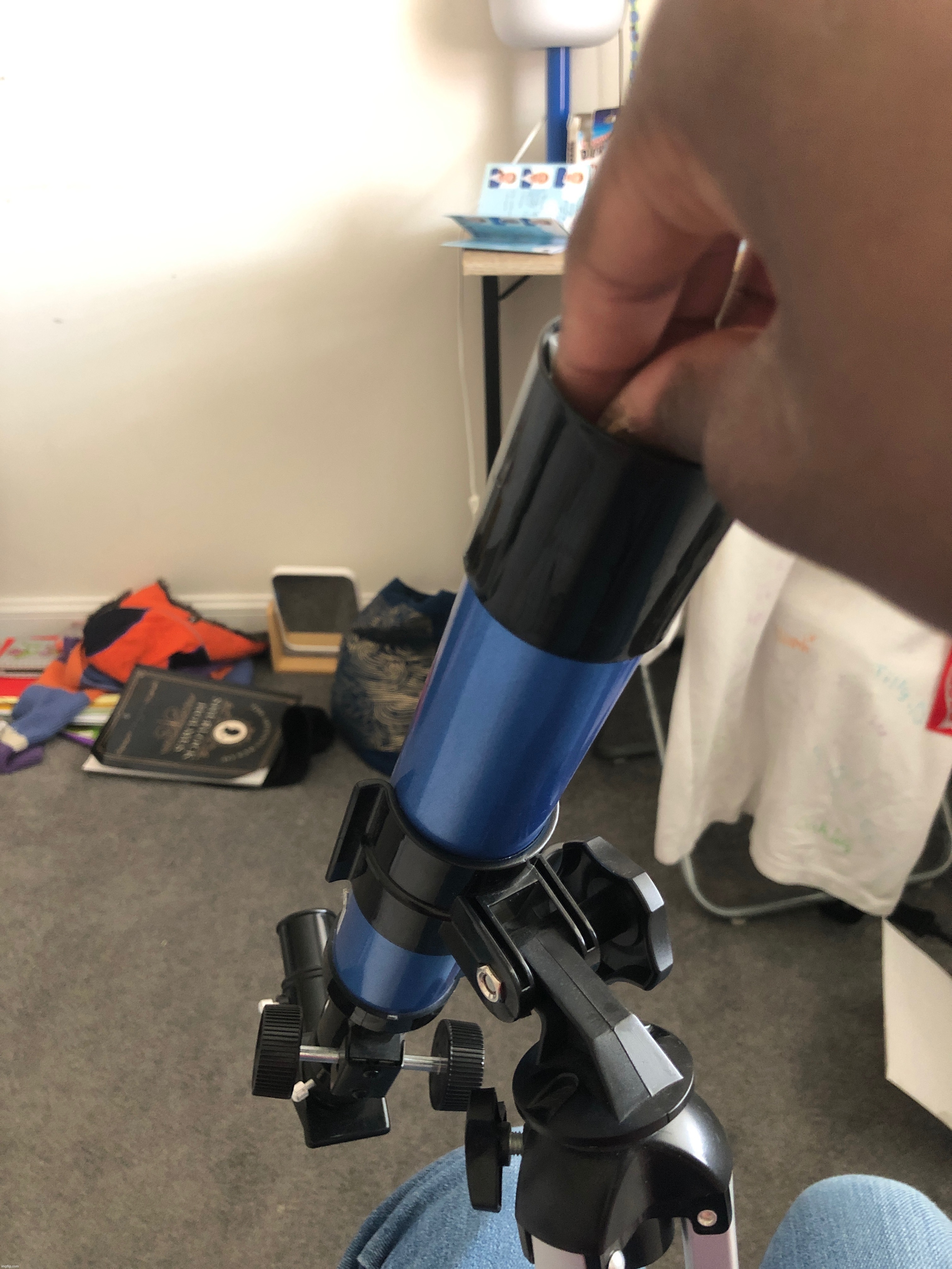 Cleaning my telescope lenses | made w/ Imgflip meme maker