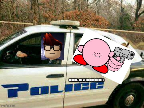 Donkey in Police Car | FEDERAL HUNTING FOR CRIMES | image tagged in donkey in police car | made w/ Imgflip meme maker