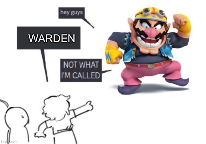Hey Guys - NOT WHAT I'M CALLED | WARDEN | image tagged in hey guys - not what i'm called | made w/ Imgflip meme maker