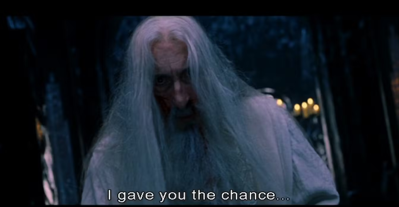 I gave you the chance Blank Meme Template