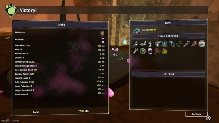 I beat Prismatic Trials | image tagged in risk of rain 2,gaming,video games,nintendo switch,screenshot | made w/ Imgflip meme maker
