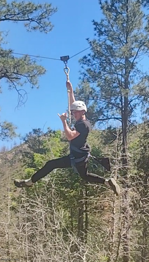 who is this diva ziplining | image tagged in zipline,camp,summer | made w/ Imgflip meme maker