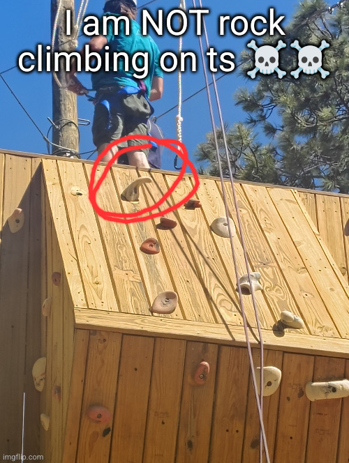 don't touch it at all costs | I am NOT rock climbing on ts ☠️☠️ | image tagged in penis,pp,rock climbing | made w/ Imgflip meme maker
