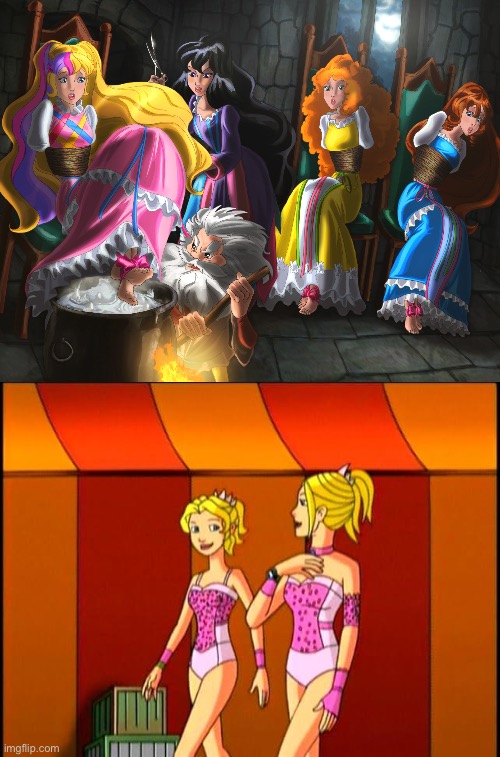 Misty and Amber Rescue Lady Lovely Locks | image tagged in sisters,animated,cartoon,warner bros,blonde,girls | made w/ Imgflip meme maker