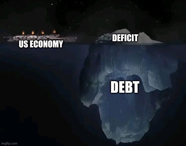 US ECONOMY; DEFICIT; DEBT | made w/ Imgflip meme maker