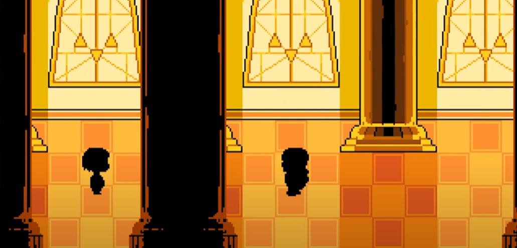 sans hall Blank Meme Template
