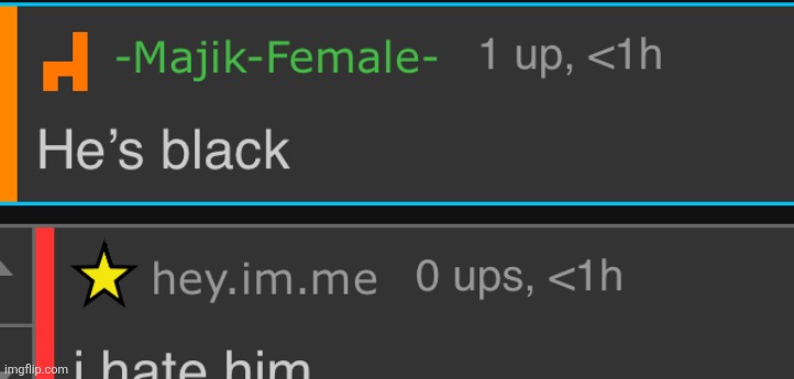 he’s black | image tagged in he s black | made w/ Imgflip meme maker