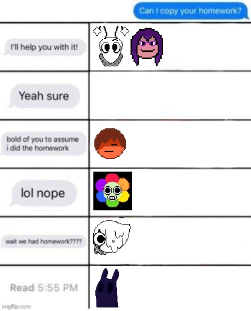 Oh shit, NEW CHARACTER LEAKED? | made w/ Imgflip meme maker