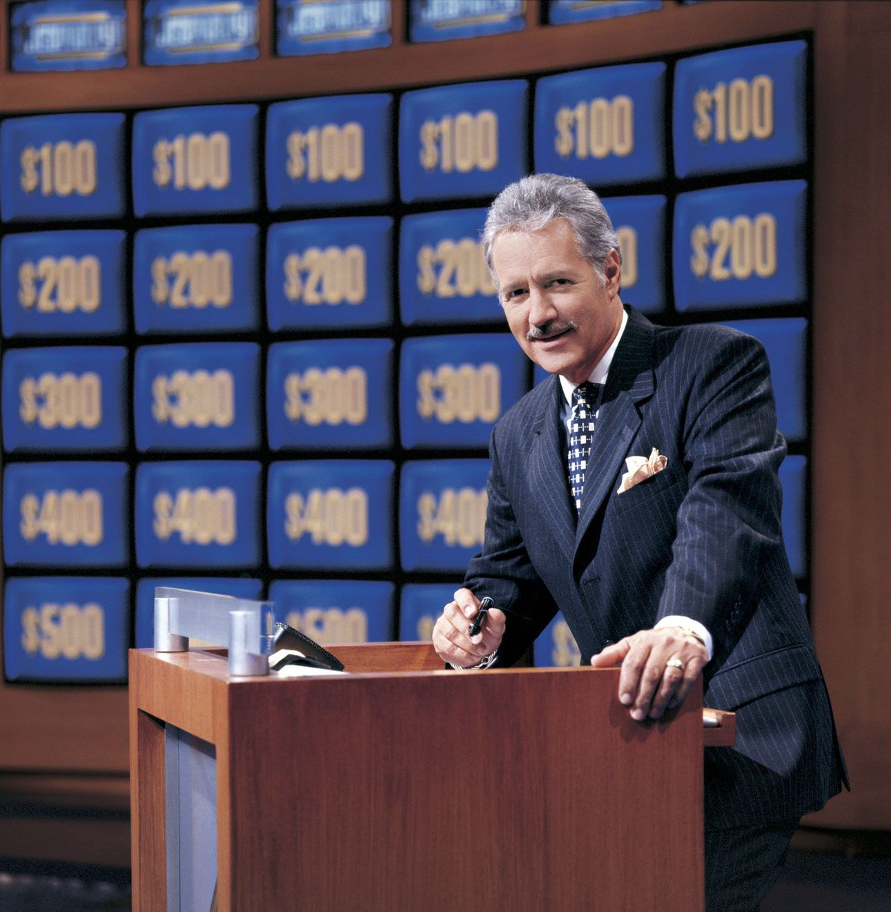 High Quality Alex from Jeopardy Blank Meme Template