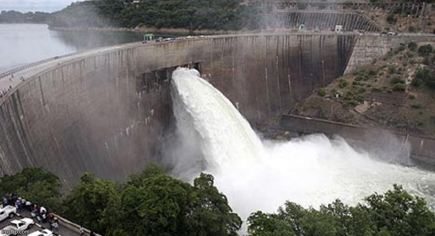 dam breaking | image tagged in dam breaking | made w/ Imgflip meme maker