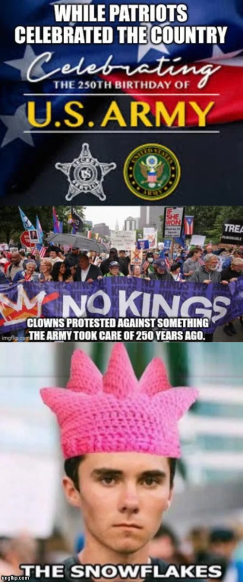 Yesterday was all about honoring the 250th anniversary of the US Army | image tagged in triggered,snowflakes,hate,america | made w/ Imgflip meme maker