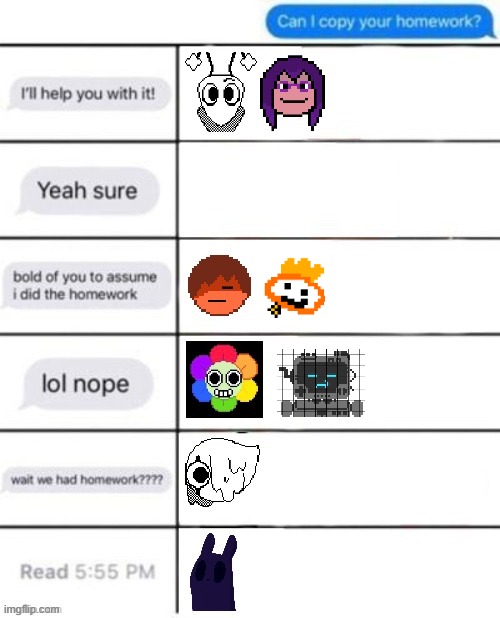 for the love of pluey, go play inscryption | made w/ Imgflip meme maker