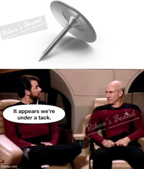 Under a tack | image tagged in eyeroll,under a tack | made w/ Imgflip meme maker