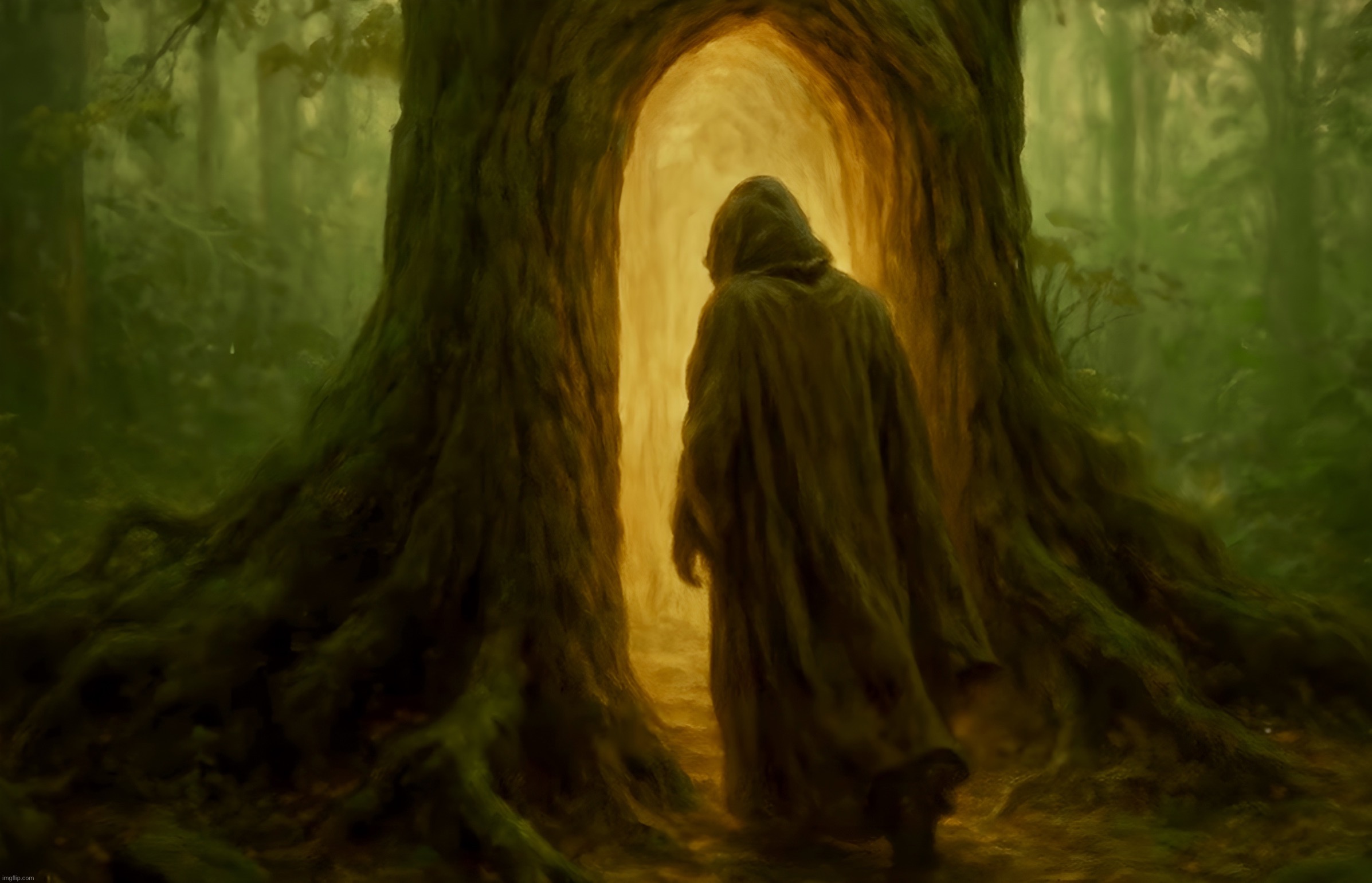 The Hollow | image tagged in hollow,memes,fantasy,forest | made w/ Imgflip meme maker