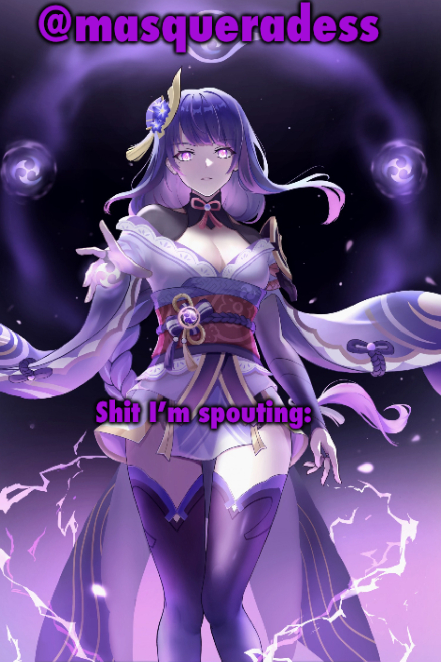 Masq’s announcement temp :3 Blank Meme Template