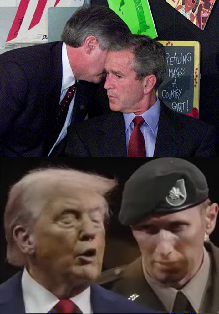 Bush 911 vs Trump 911 Blank Meme Template