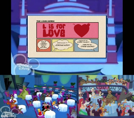 House of Mouse Guests Watch L is for Love | image tagged in the loud house,walt disney,disney channel | made w/ Imgflip meme maker