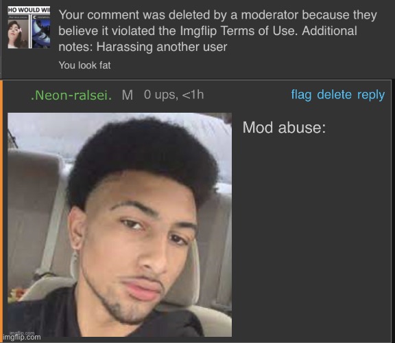 I’m not wrong | image tagged in mod abuse | made w/ Imgflip meme maker