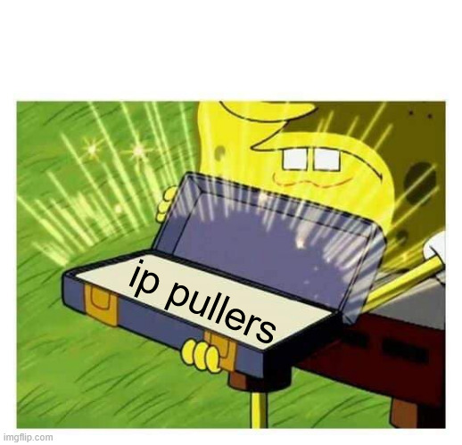 ip pullers | image tagged in spongebob box | made w/ Imgflip meme maker