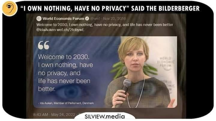 WEF own nothing Blank Meme Template