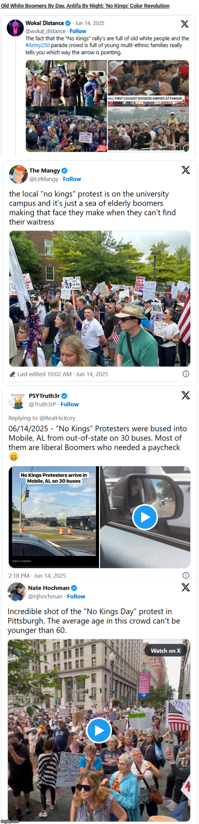 Shocker... MSM lied about No Kings crowds... | image tagged in msm,lies again | made w/ Imgflip meme maker