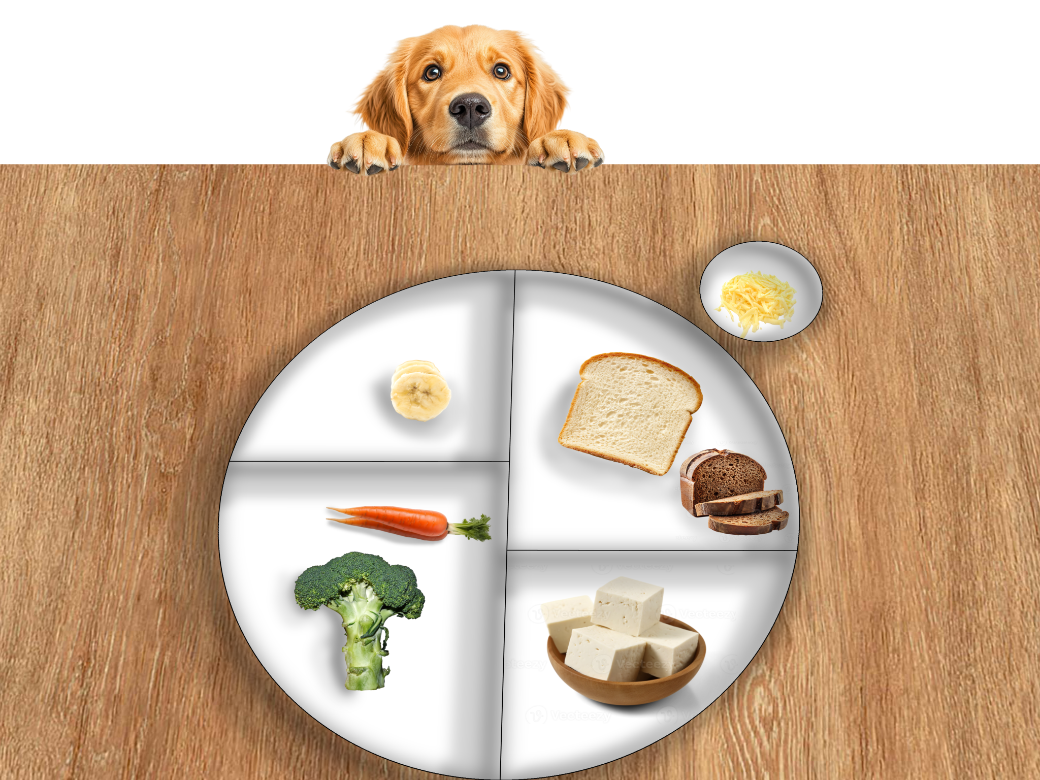 High Quality Golden Retriever and a Plate Blank Meme Template