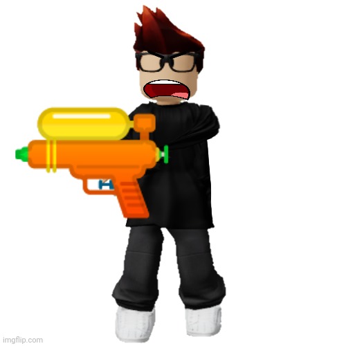 MC with a water gun | image tagged in mc with a water gun | made w/ Imgflip meme maker