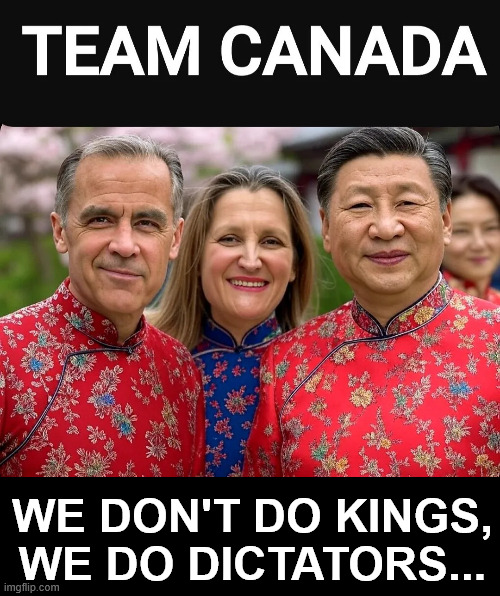 Team Canada | WE DON'T DO KINGS, WE DO DICTATORS... | image tagged in team canada,dictators | made w/ Imgflip meme maker