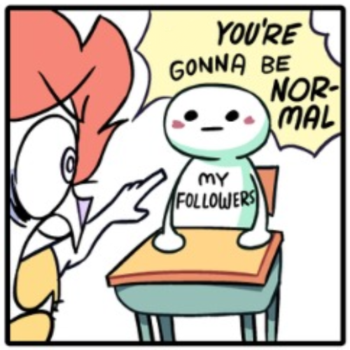 You're gonna be normal Blank Meme Template