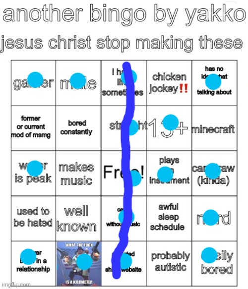 Can't sleeeep | image tagged in yakko bingo v7 | made w/ Imgflip meme maker
