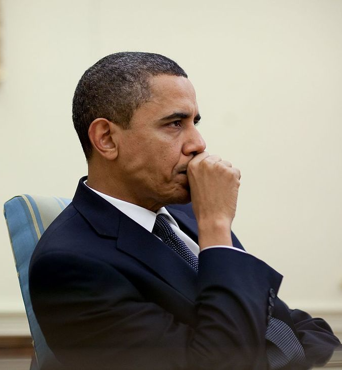 obama thinking Blank Meme Template