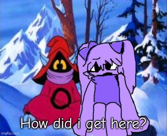 What if Joanna Was in He Man? (FAKE SCREENSHOT BTW) | How did i get here? | image tagged in orko,joanna,he man,shitpost | made w/ Imgflip meme maker