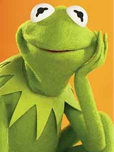 Kermit think Blank Meme Template