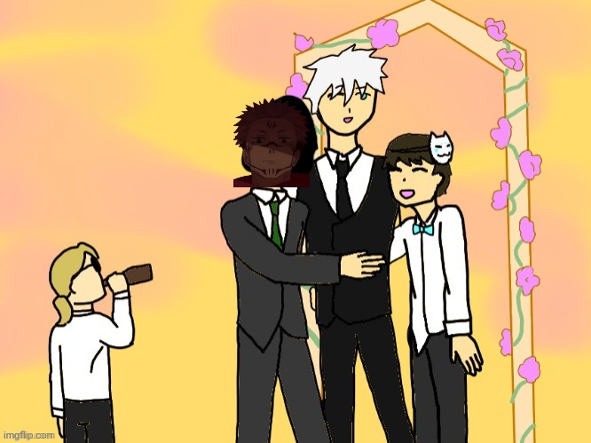 gojo icy sukuna wedding | image tagged in gojo icy radium wedding | made w/ Imgflip meme maker