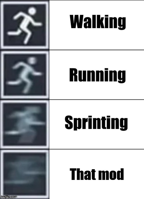 Very Fast | That mod | image tagged in very fast | made w/ Imgflip meme maker