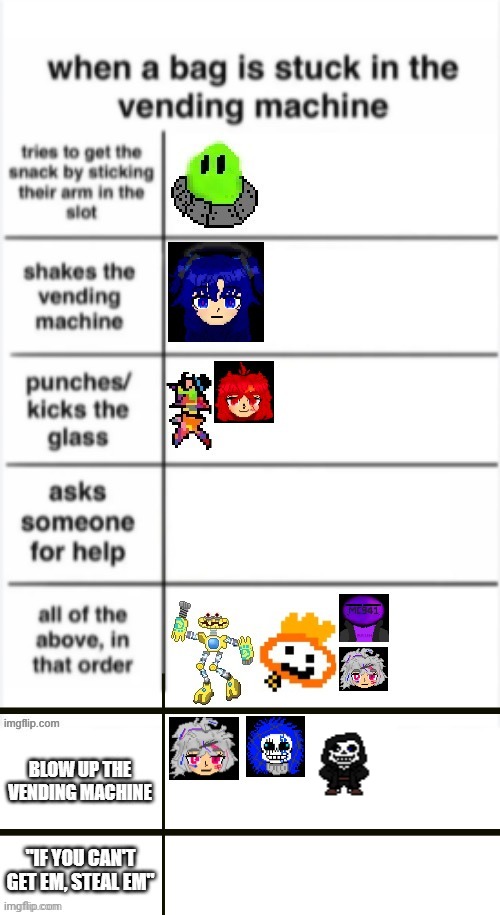 Ahah stupid vending machine go boom | made w/ Imgflip meme maker