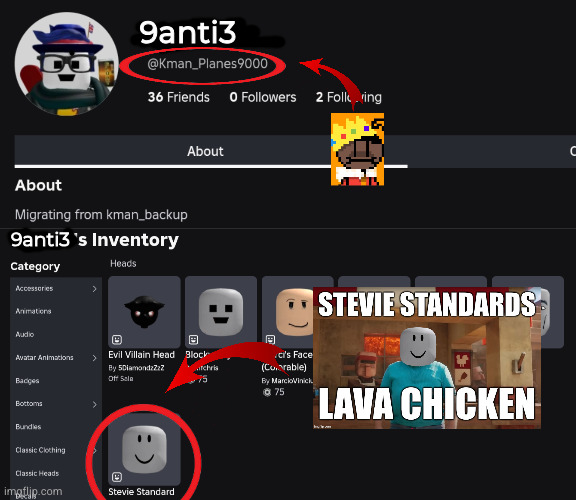 Proof getawax has stevie standard (and I had to censor their display name) | 9anti3; 9anti3 | made w/ Imgflip meme maker