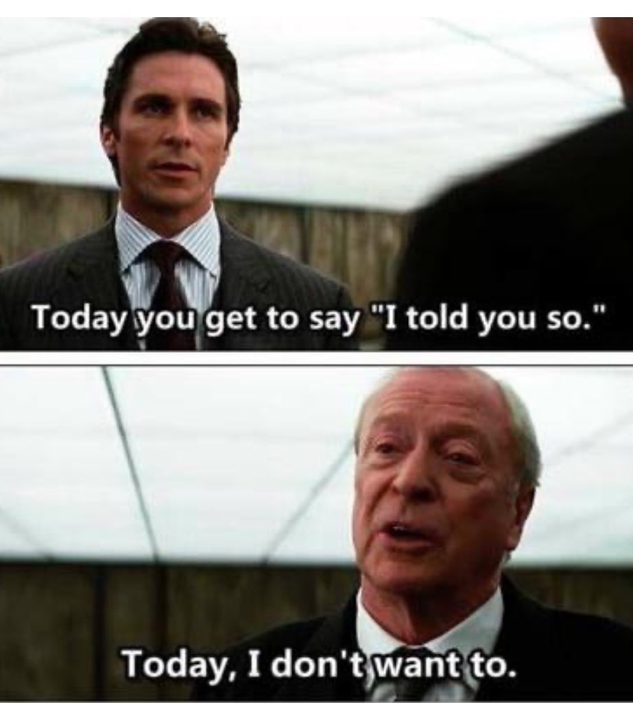Dark knight I told you so Blank Meme Template