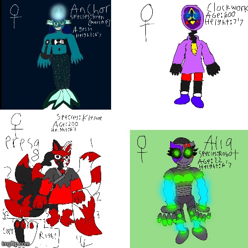 All 4 of my UT OCs | made w/ Imgflip meme maker