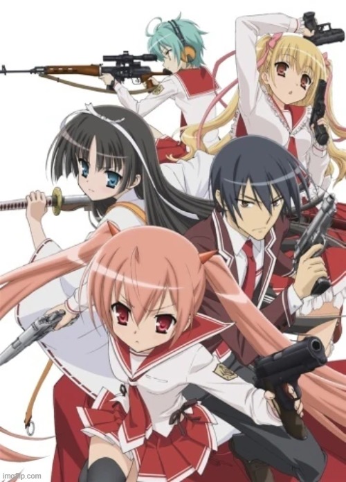 Aria the Scarlet Ammo | image tagged in anime,cover | made w/ Imgflip meme maker