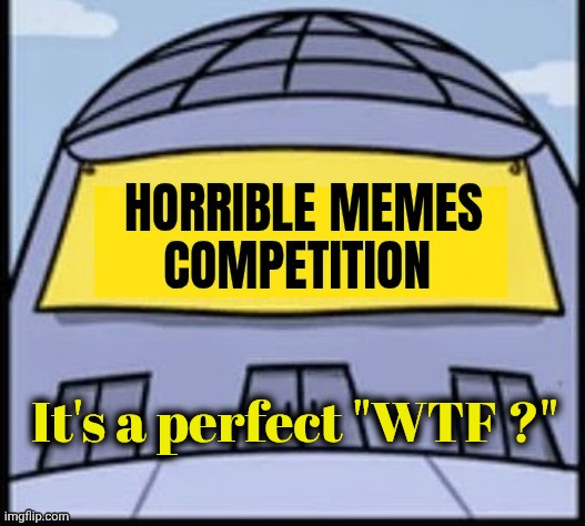 Horrible memes | It's a perfect "WTF ?" | image tagged in horrible memes | made w/ Imgflip meme maker
