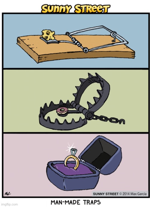 image tagged in comics,sunny street,traps | made w/ Imgflip meme maker