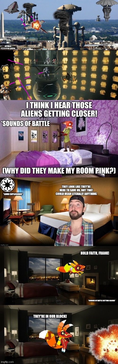 ESCAPE??? | *LOUD EXPLOSIONS* | image tagged in team earth,illuminate | made w/ Imgflip meme maker