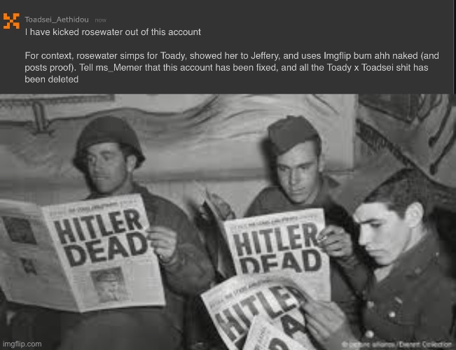 Took him long enough ngl | image tagged in hitler dead | made w/ Imgflip meme maker