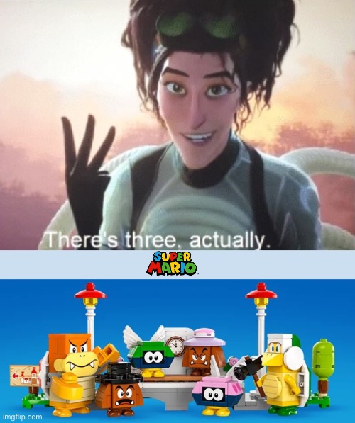 image tagged in there's three actually | made w/ Imgflip meme maker