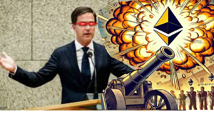 Rutte using staking rewards as weapon Blank Meme Template