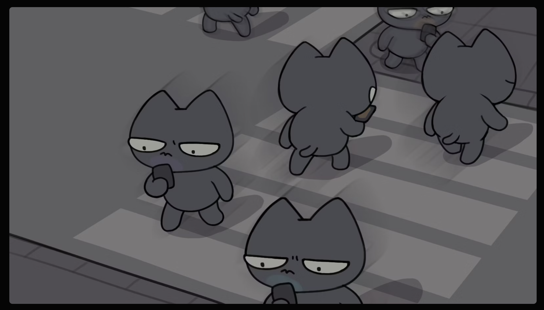 Stoopid Cats Gray Cats Blank Meme Template