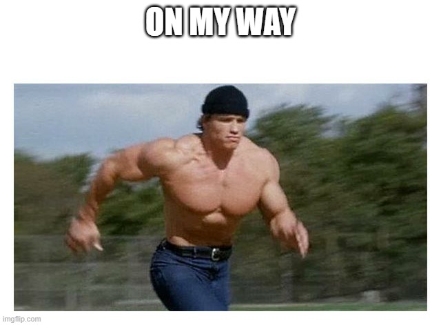 On my way to do (insert) | ON MY WAY | image tagged in on my way to do insert | made w/ Imgflip meme maker